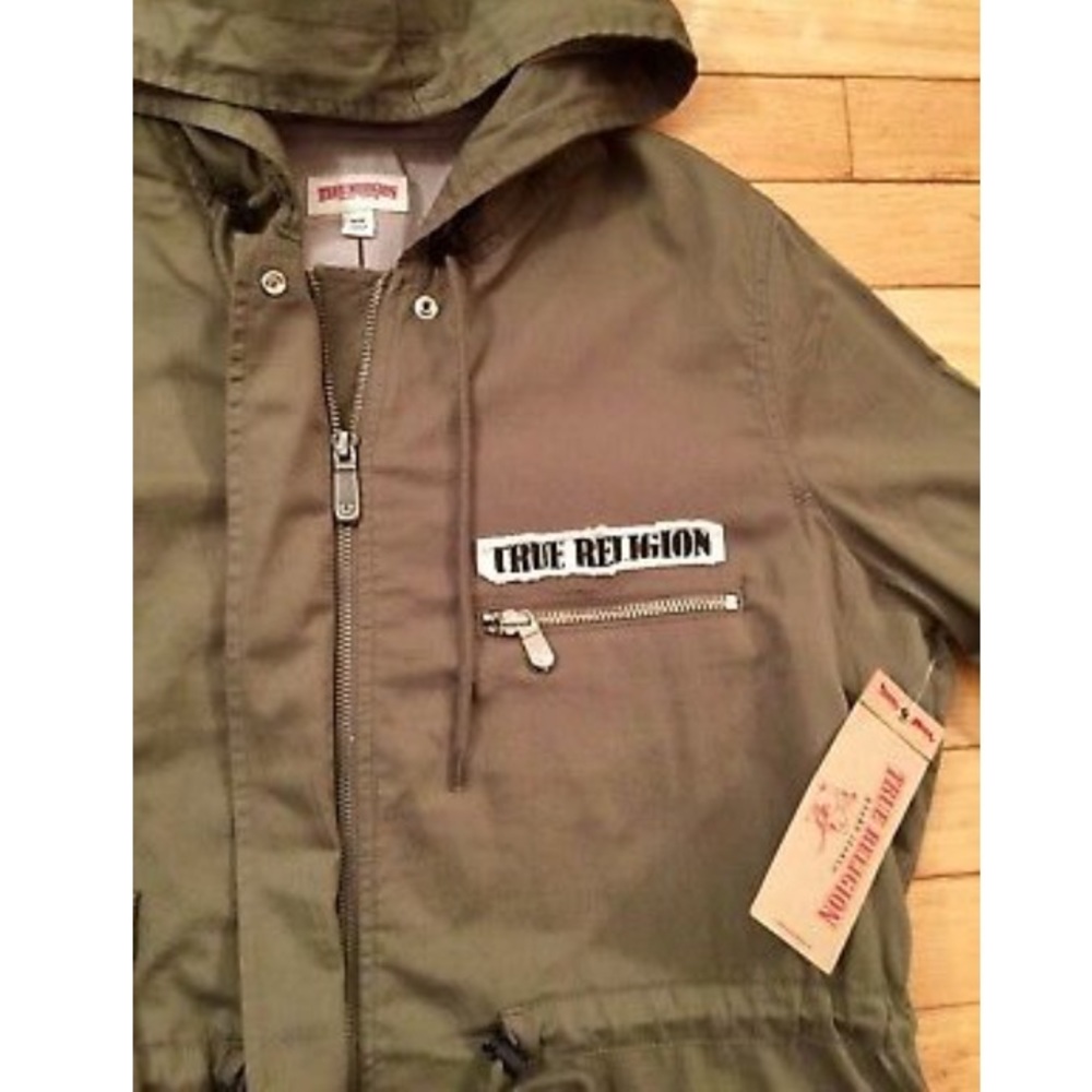 TRUE RELIGION Brand ( MED ) Military Patch Parka - Picture 3 of 8